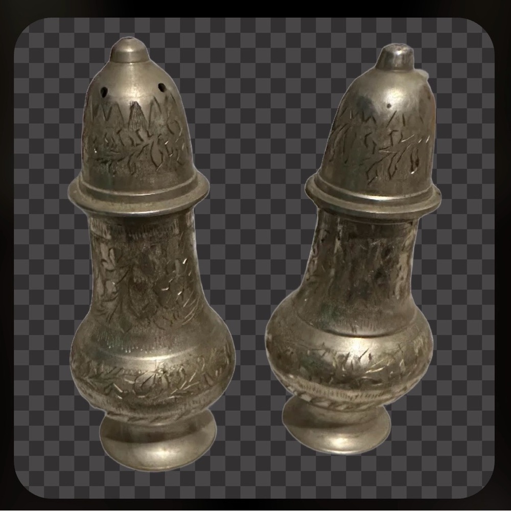 Vintage Silver Salt and Pepper Shakers